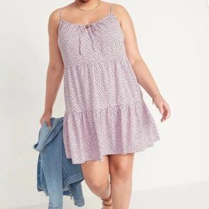 Old Navy Tiered Floral-Print Mini Cami Swing Dress XL